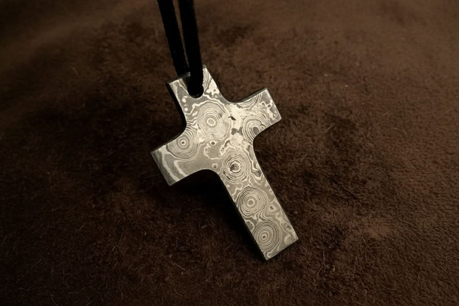 Custom Handmade Damascus steel Viking pendant /Thor Hammer Pendant DE-0013