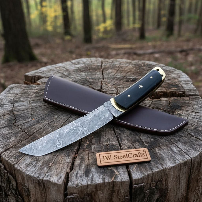 Custom tactical Tanto knife, damascus knife, Tanto