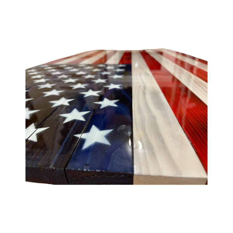 Close view of the glossy stars union