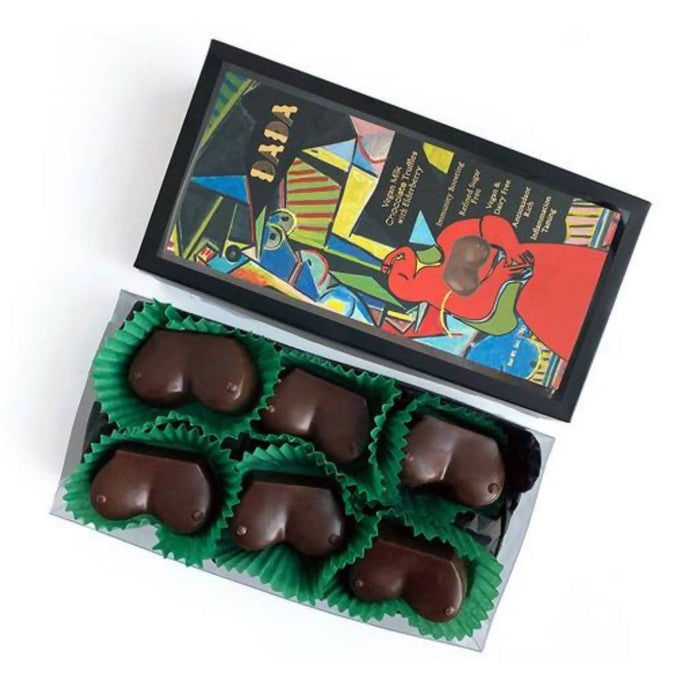 Vegan Milk Chocolate Elderberry Boob Truffle Boxes - 8 x 3oz by Farm2Me