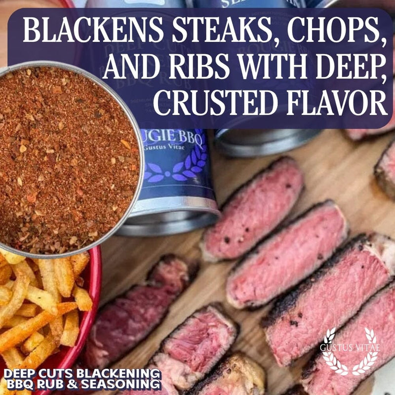 Deep Cuts Blackening BBQ Rub & Seasoning Bougie BBQ Gustus Vitae