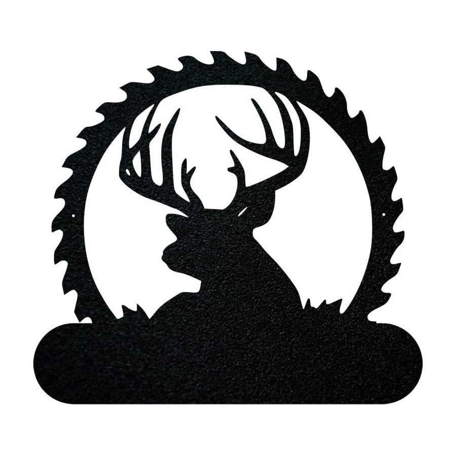 Deer Sawblade Name Monogram