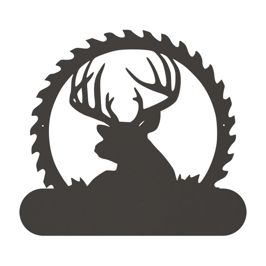 Deer Sawblade Name Monogram