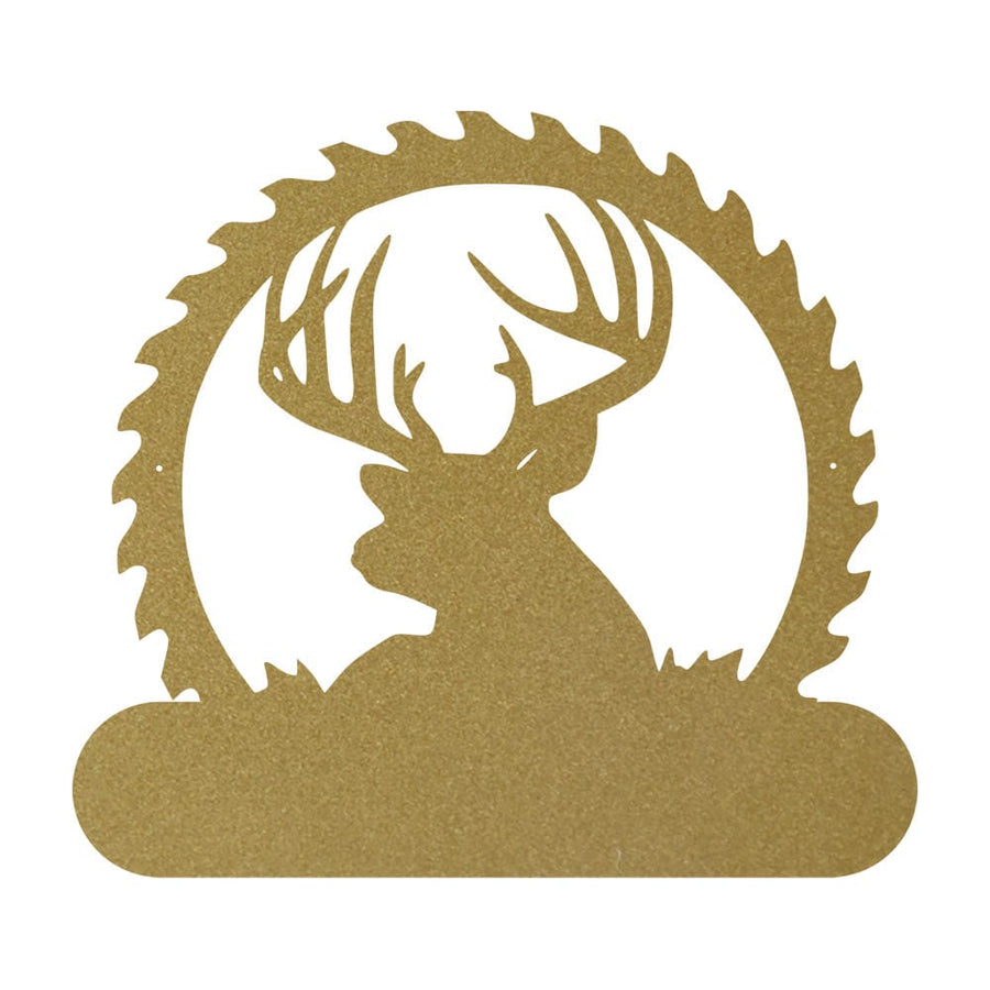 Deer Sawblade Name Monogram