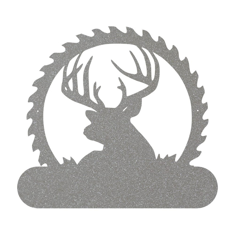 Deer Sawblade Name Monogram