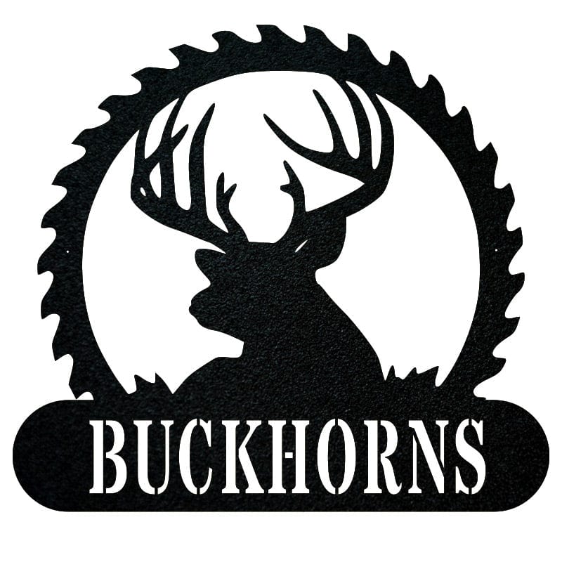 Deer Sawblade Name Monogram