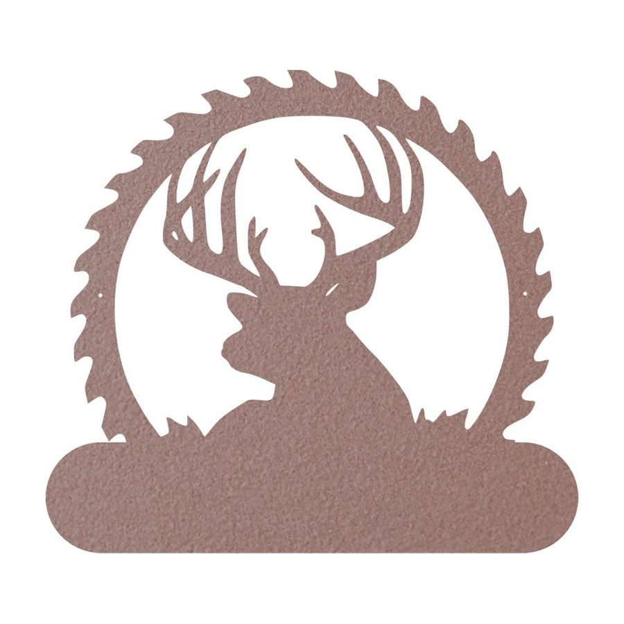 Deer Sawblade Name Monogram