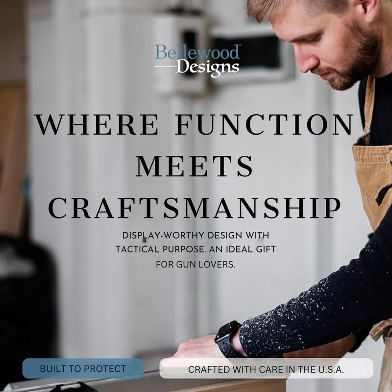 Hidden Gun Safe - Deer Scene Wall Gun Cabinet - Hidden Wall Storage - Wood Gun Cabinet - Handcrafted Gun Concealment Furniture - Hidden Gun Storage by Bellewood Designs