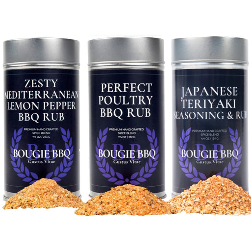 Deluxe Chicken BBQ Seasonings Collection - 3 Pack Gourmet Seasonings Gustus Vitae