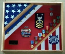 Coast Guard Flag Display Case, , The Military Gift Store, Coast Guard Flag Display