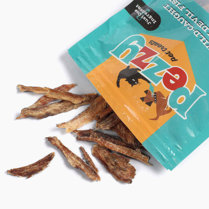 Pezzy Pets Devil Fish Strips Treats Bag, Single Ingredient by Farm2Me