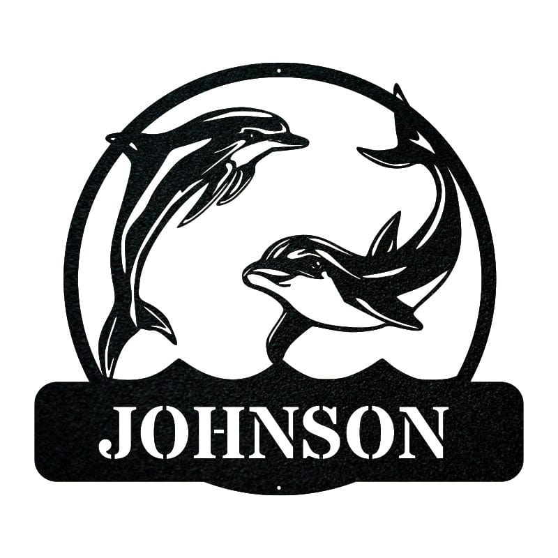 Dolphin Name Monogram