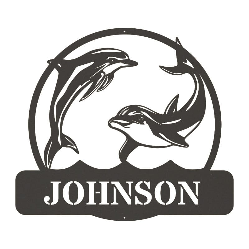 Dolphin Name Monogram
