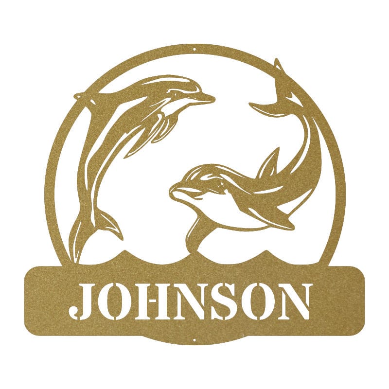 Dolphin Name Monogram