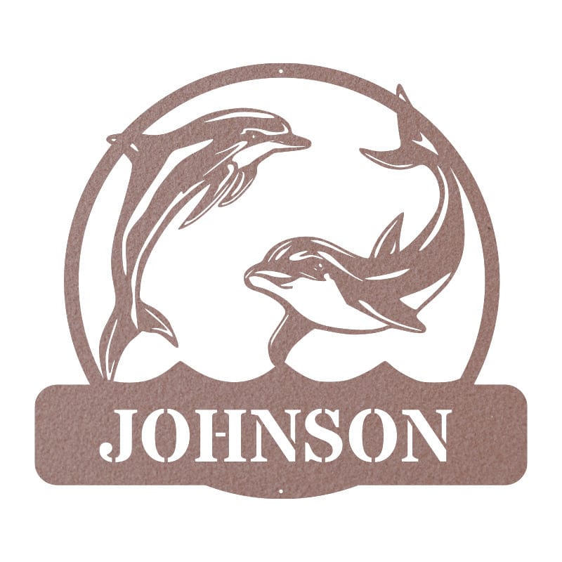 Dolphin Name Monogram
