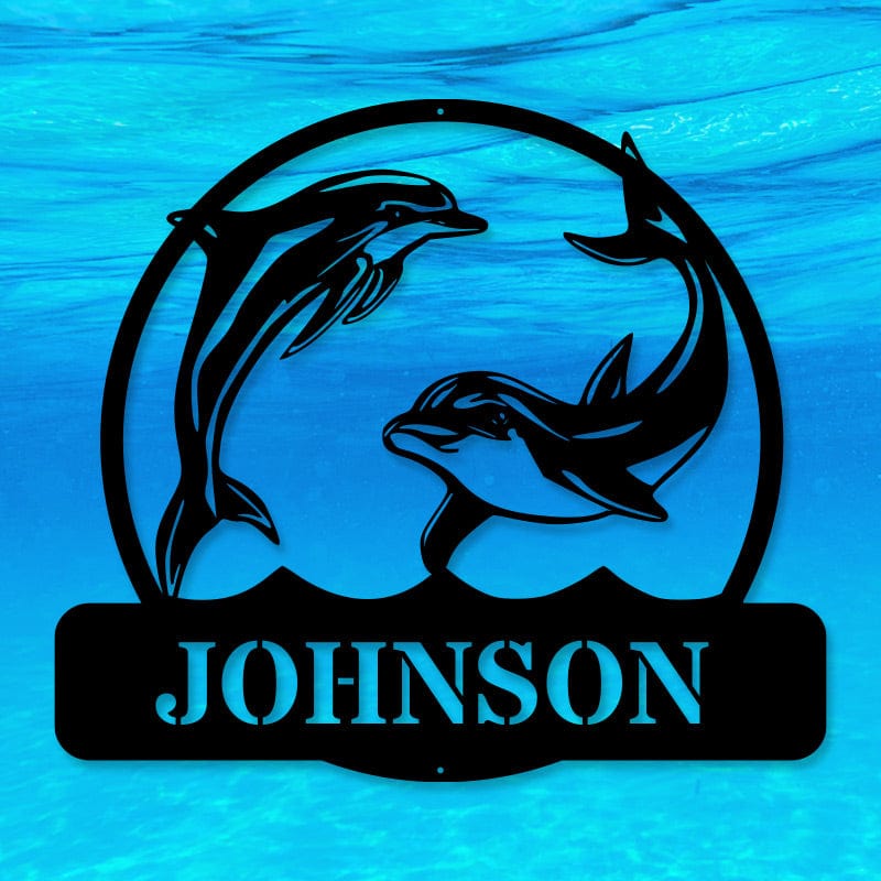Dolphin Name Monogram