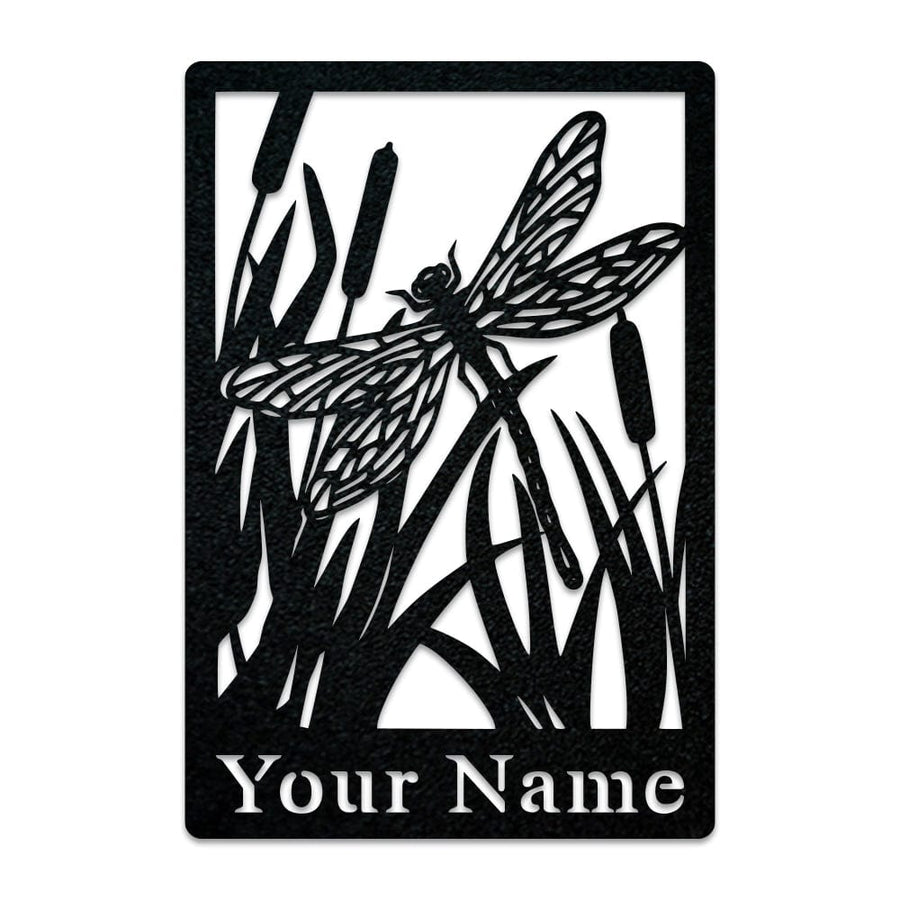 Dragon Fly & Reeds Monogram