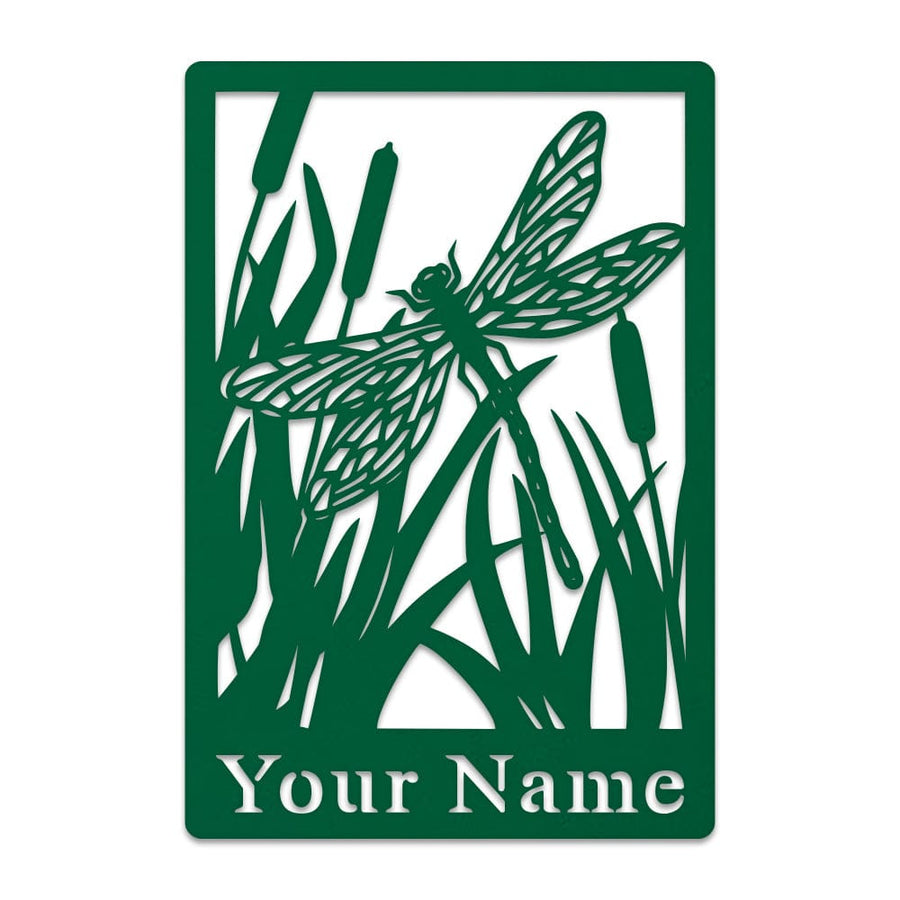 Dragon Fly & Reeds Monogram