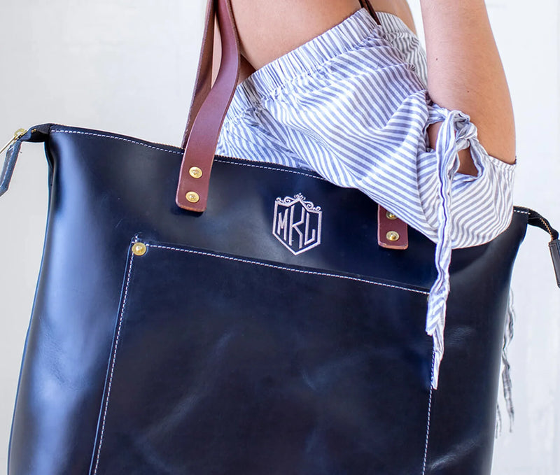 Zippered Deluxe Lifetime Tote - Lifetime Leather Co