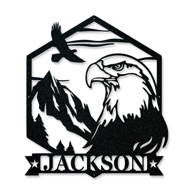 Eagle Mountain Scene Monogram