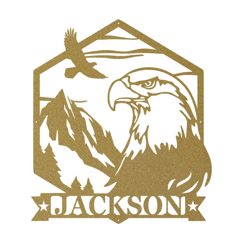Eagle Mountain Scene Monogram