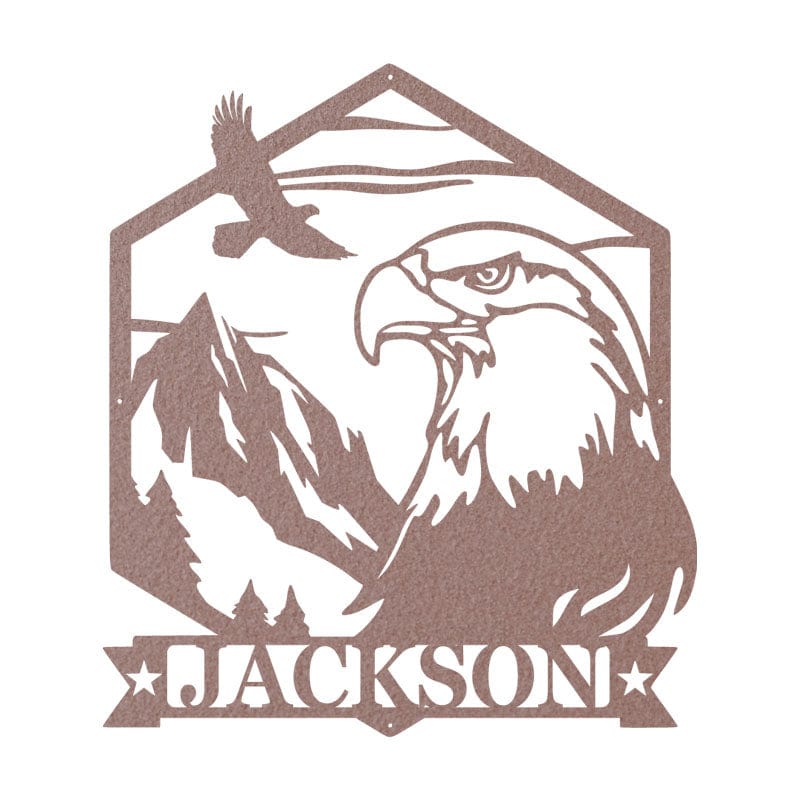 Eagle Mountain Scene Monogram