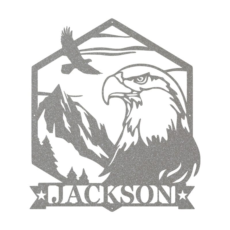 Eagle Mountain Scene Monogram