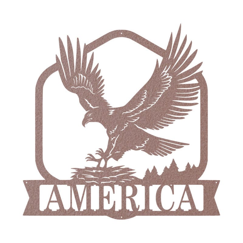 Eagle’s Nest Monogram - Metal Wall Art Décor