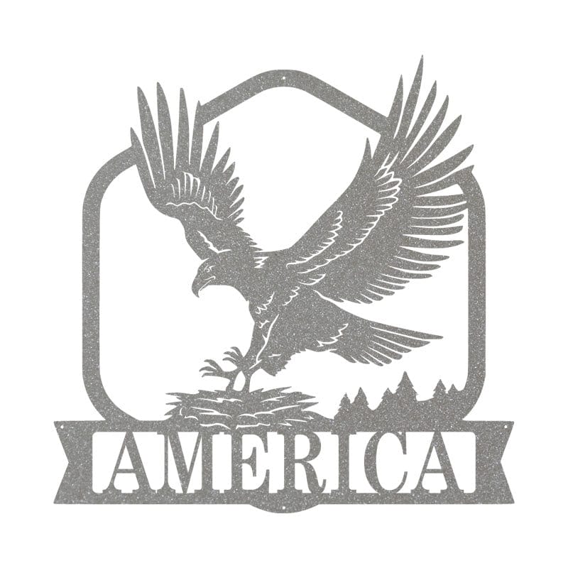 Eagle’s Nest Monogram - Metal Wall Art Décor