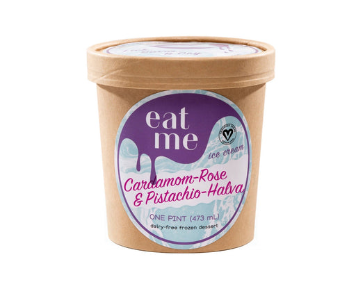 Eat Me - Cardamom, Rose + Pistachio Halva Vegan Ice Cream Pint Containers - 8 x 16oz - Dairy | Delivery near me in ... Farm2Me #url#