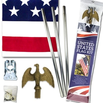 Economy American Flagpole Kit