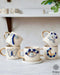 Elephant Abundance: Handmade Ceramic Espresso Cup Set with Gold Handle & Saucer, 5.4 oz - Perfect Elephant Lover Gift, Starbucks Inspired Elephant Coffee Cup