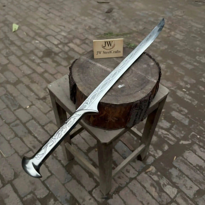 Forest King Handmade Elven Inspired Fantasy Sword | Full Tang Carbon Steel Blade