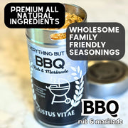 Everything But The BBQ Rub & Marinade Bougie BBQ Gustus Vitae
