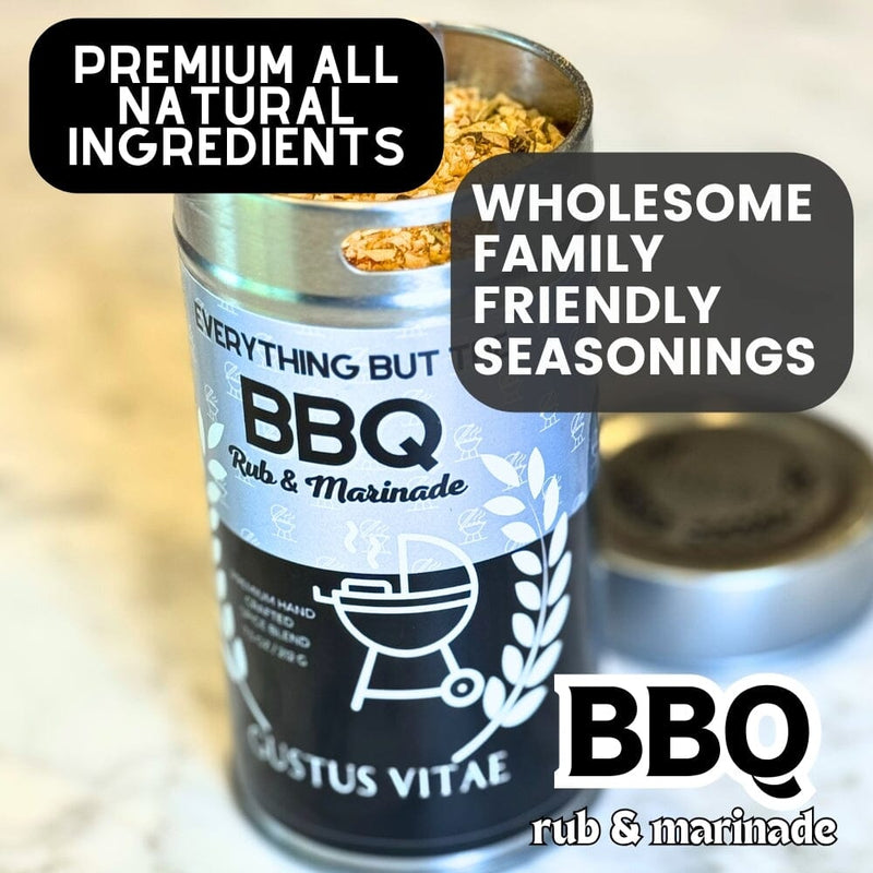 Everything But The BBQ Rub & Marinade Bougie BBQ Gustus Vitae