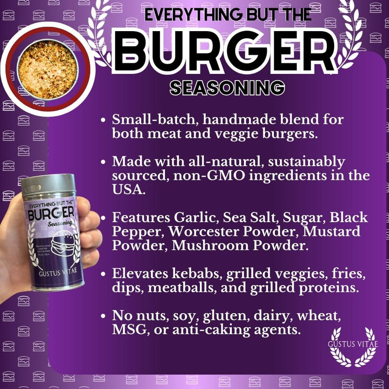 Everything But The Burger Seasoning Bougie BBQ Gustus Vitae