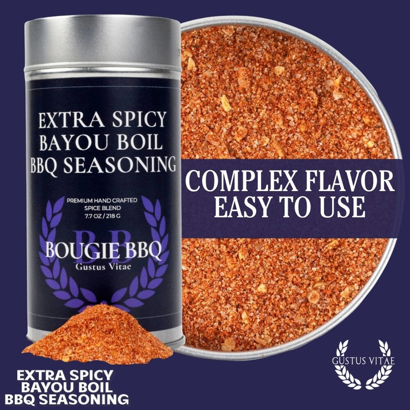 Extra Spicy Bayou Boil BBQ Seasoning Bougie BBQ Gustus Vitae