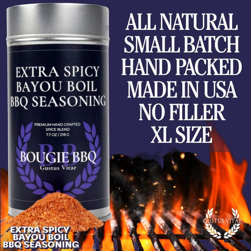Extra Spicy Bayou Boil BBQ Seasoning Bougie BBQ Gustus Vitae