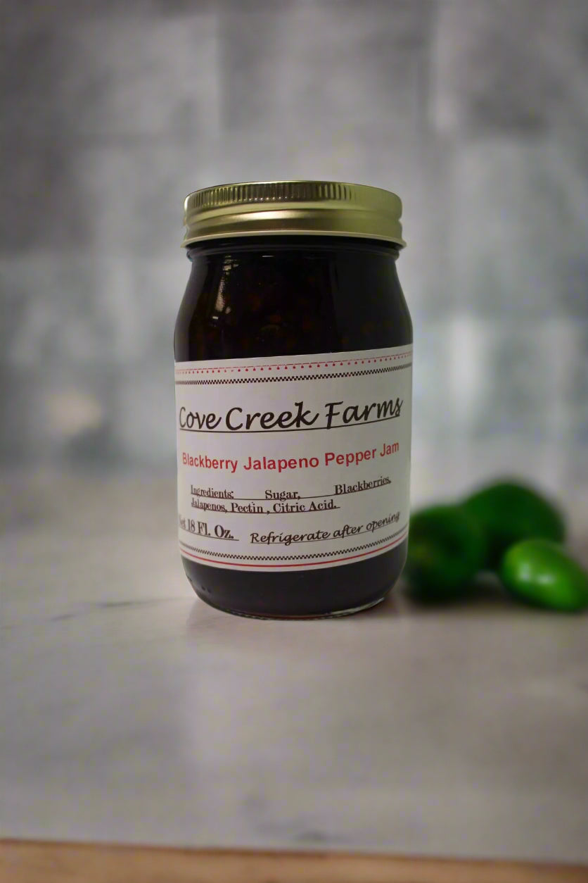 Blackberry Jalapeno Pepper Jam by Cove Creek Farms