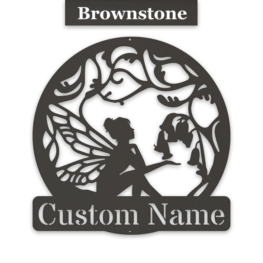 Fairy Garden Customizable Metal Sign