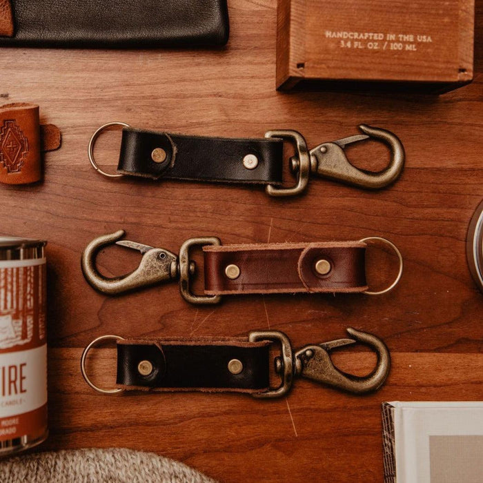 Leather Key Clip  - USA Made