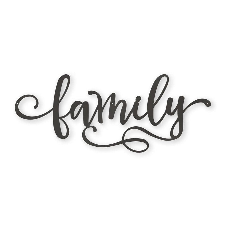 Family Metal Decor Sign