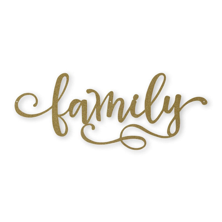 Family Metal Decor Sign