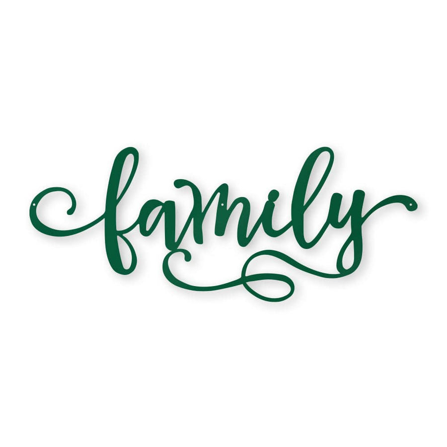 Family Metal Decor Sign
