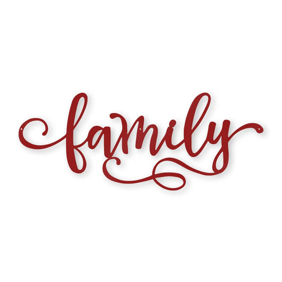 Family Metal Decor Sign