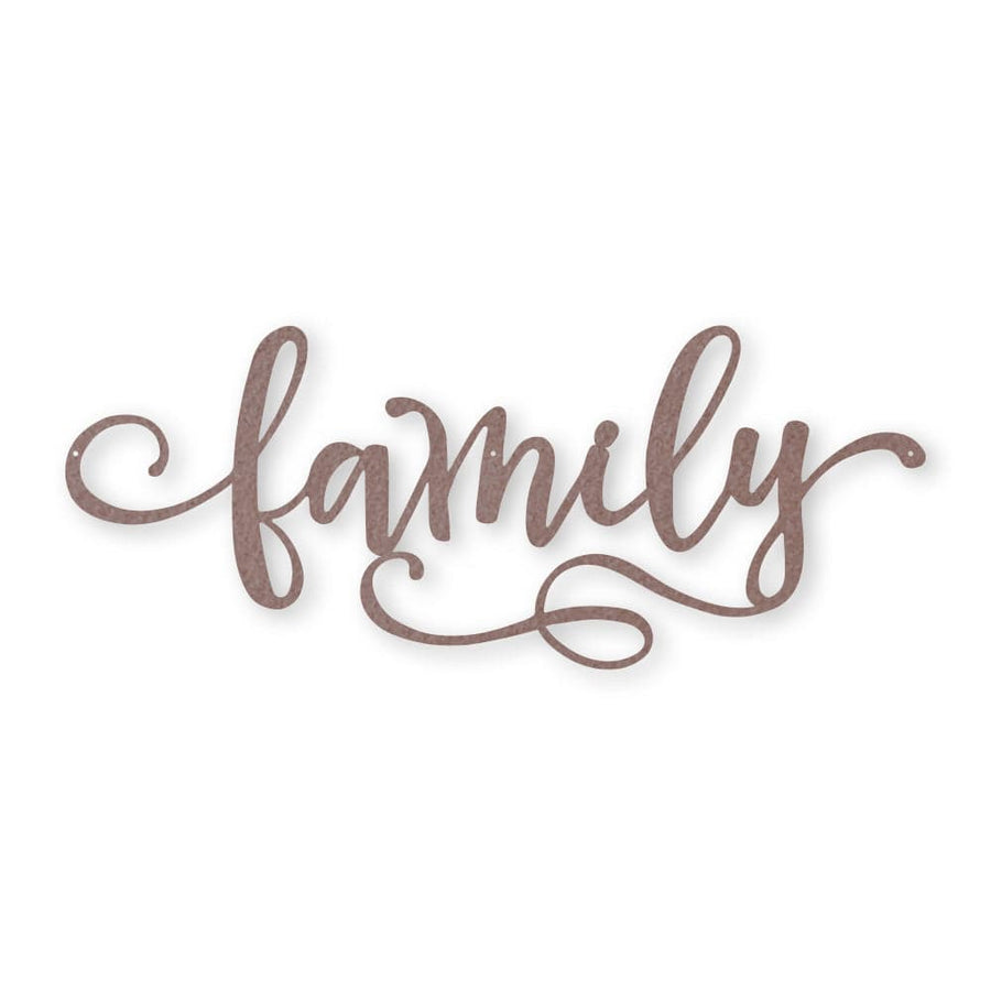 Family Metal Decor Sign
