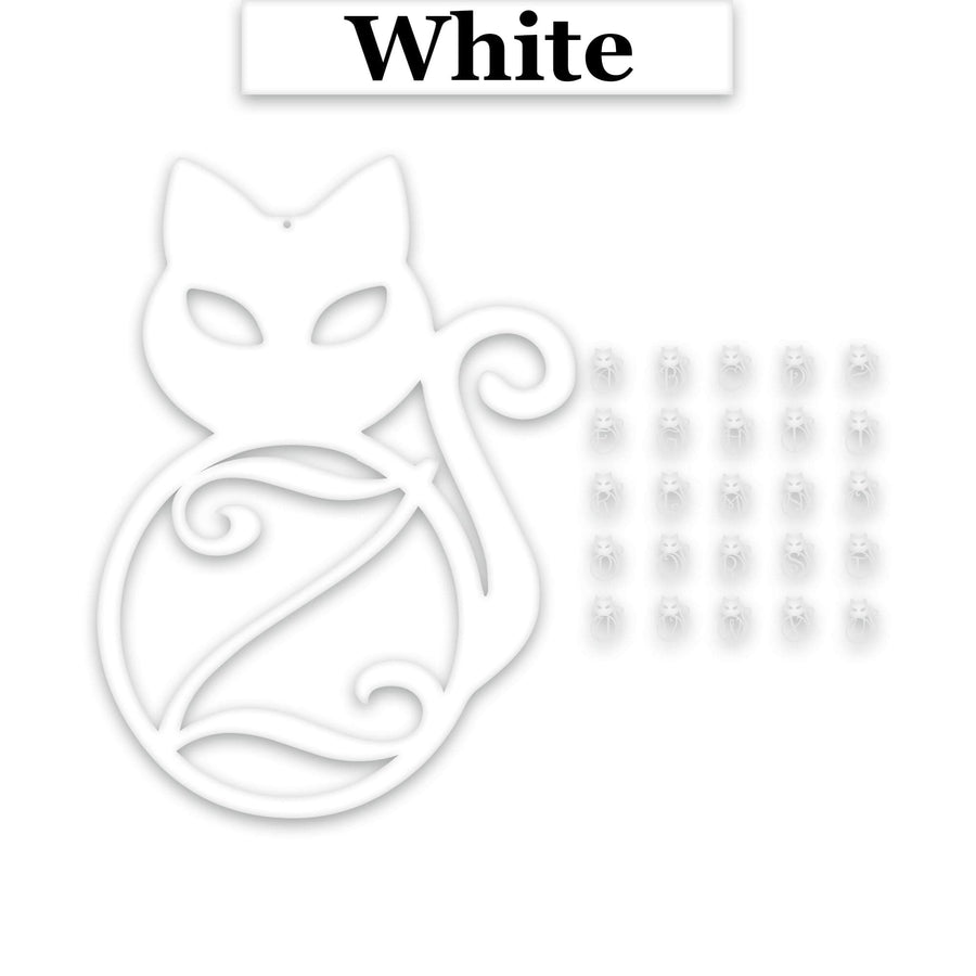 Fancy Kitty Plain Letter Metal Sign