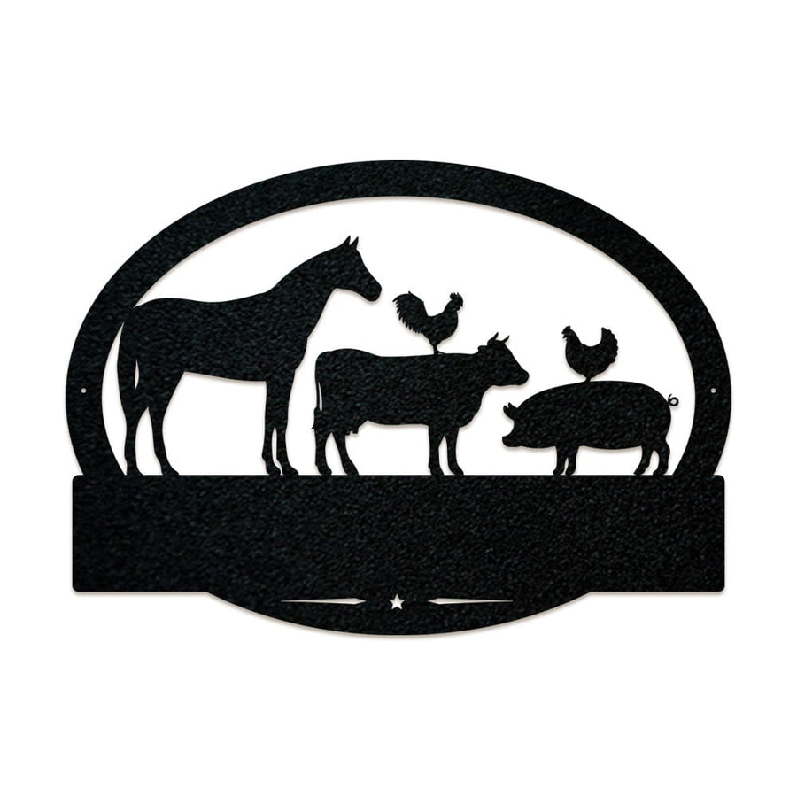 Farm Animals Monogram with
