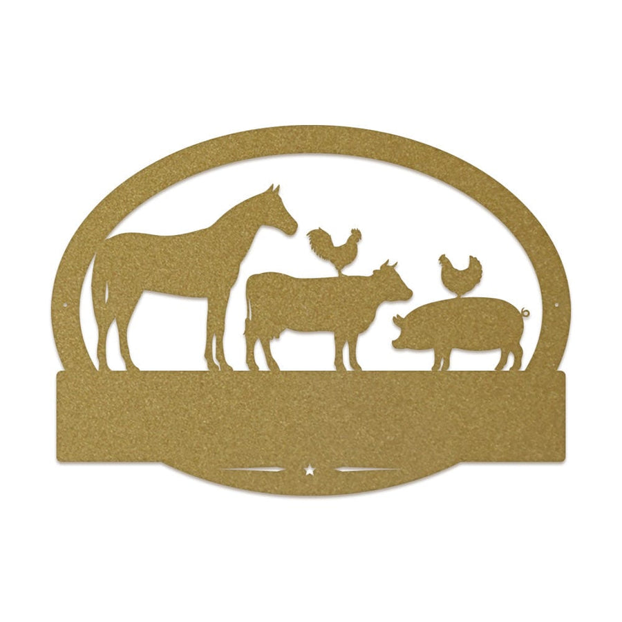 Farm Animals Monogram with
