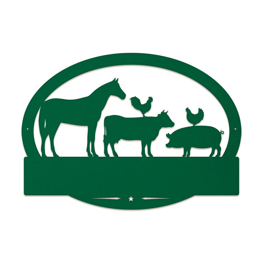 Farm Animals Monogram with